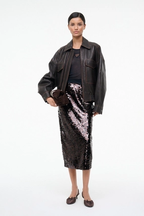 CIARA SKIRT | ESPRESSO BLACK Outfit Shot Mix Separates