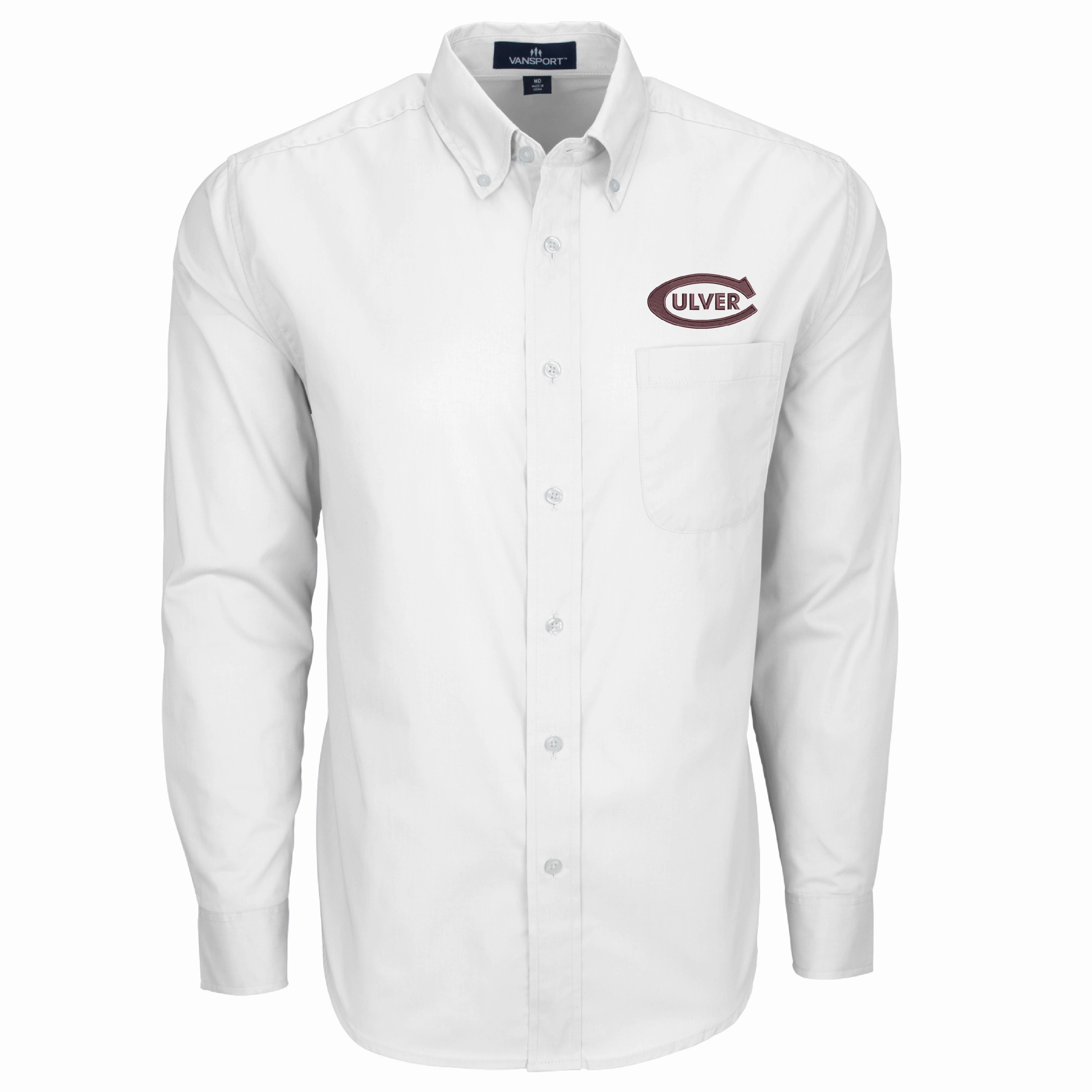 Relaxed Apparel Button Down Collar Classic Culver-C Wicked Woven Button Down - White