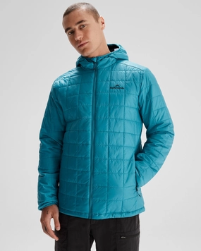 Reinforced Edging Fashion Forward Layer Men's Heli R Insulated Hooded Jacket - Eddy