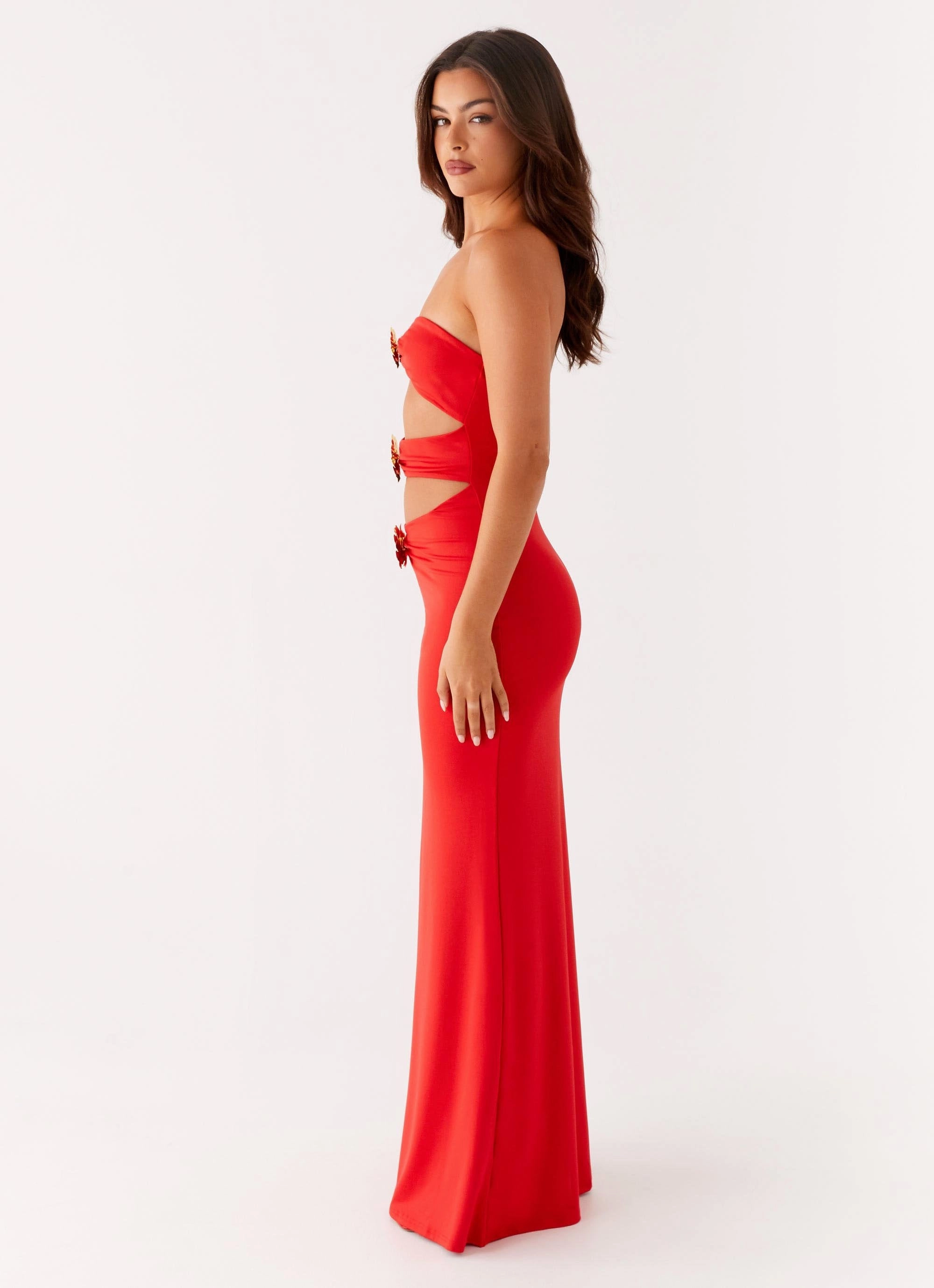 Versatile-Style Raye Maxi Dress - Tangerine