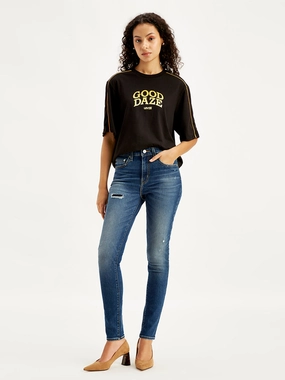 Clean Finish Classic Weekend Getaway Women's 314 Blue Straight Fit High Rise Jeans