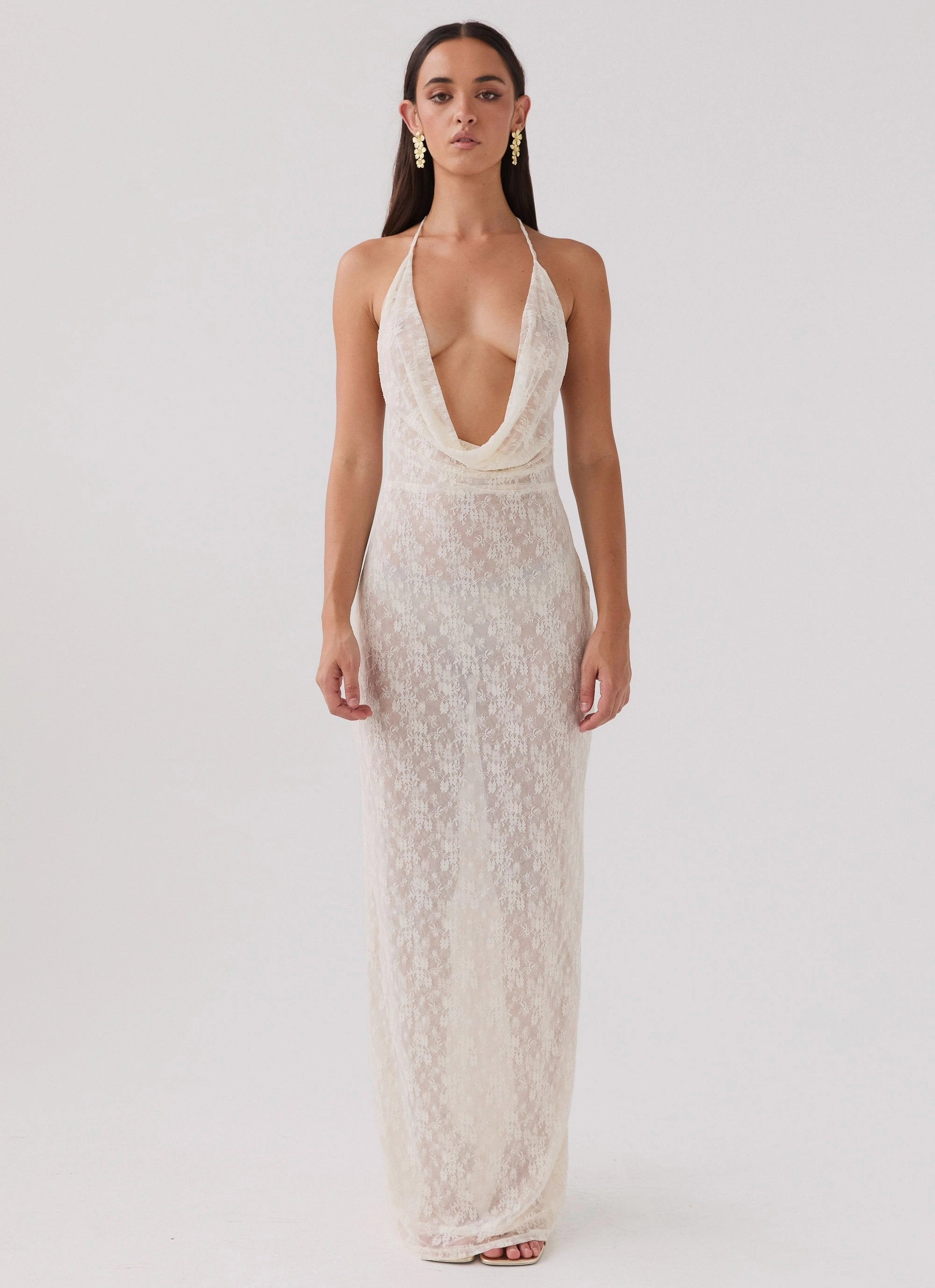 Everyday Comfort Champagne Coastline Maxi Dress - Ivory