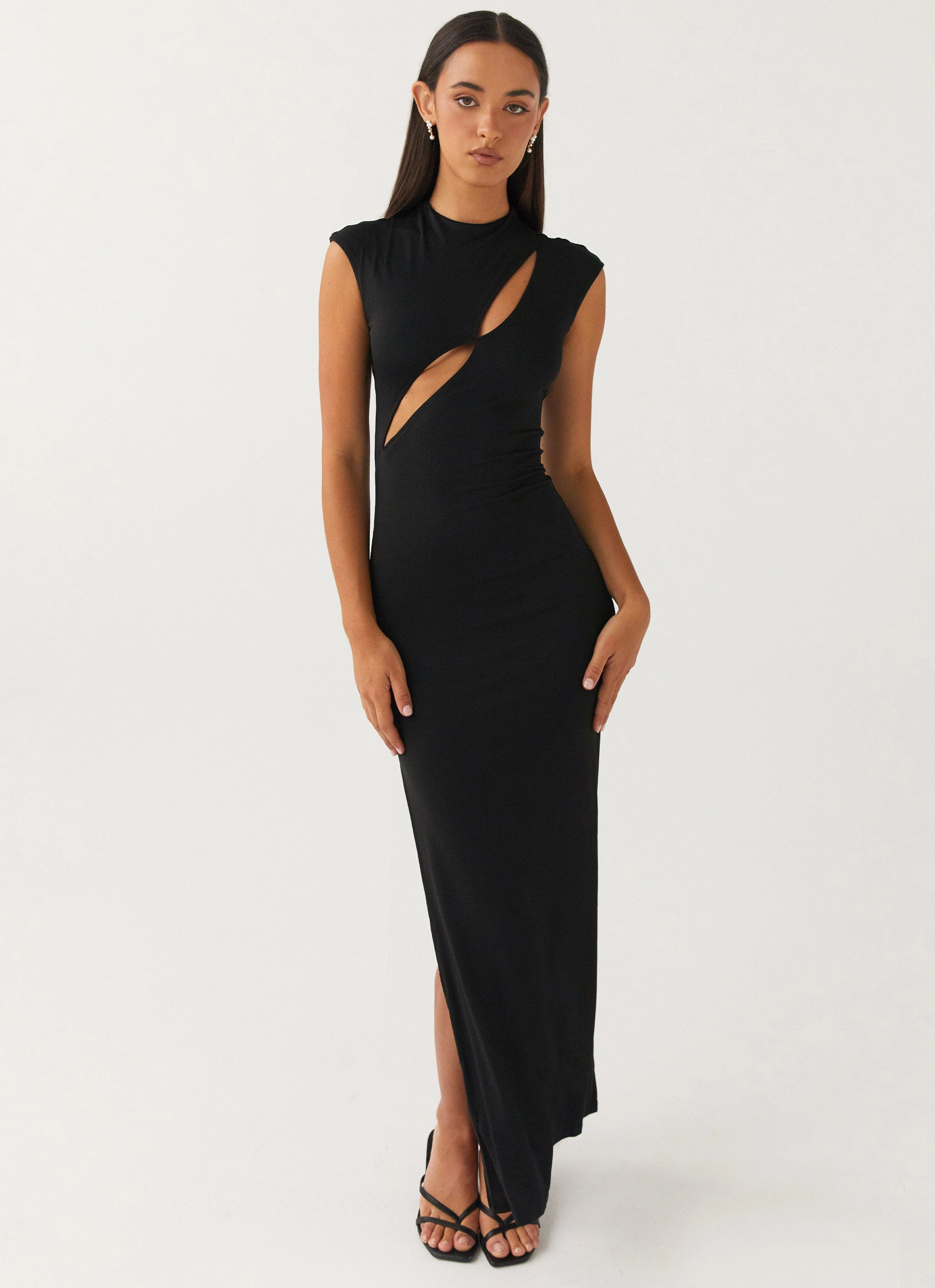 Sunset Glow Formal Look Special Affair Maxi Dress - Black