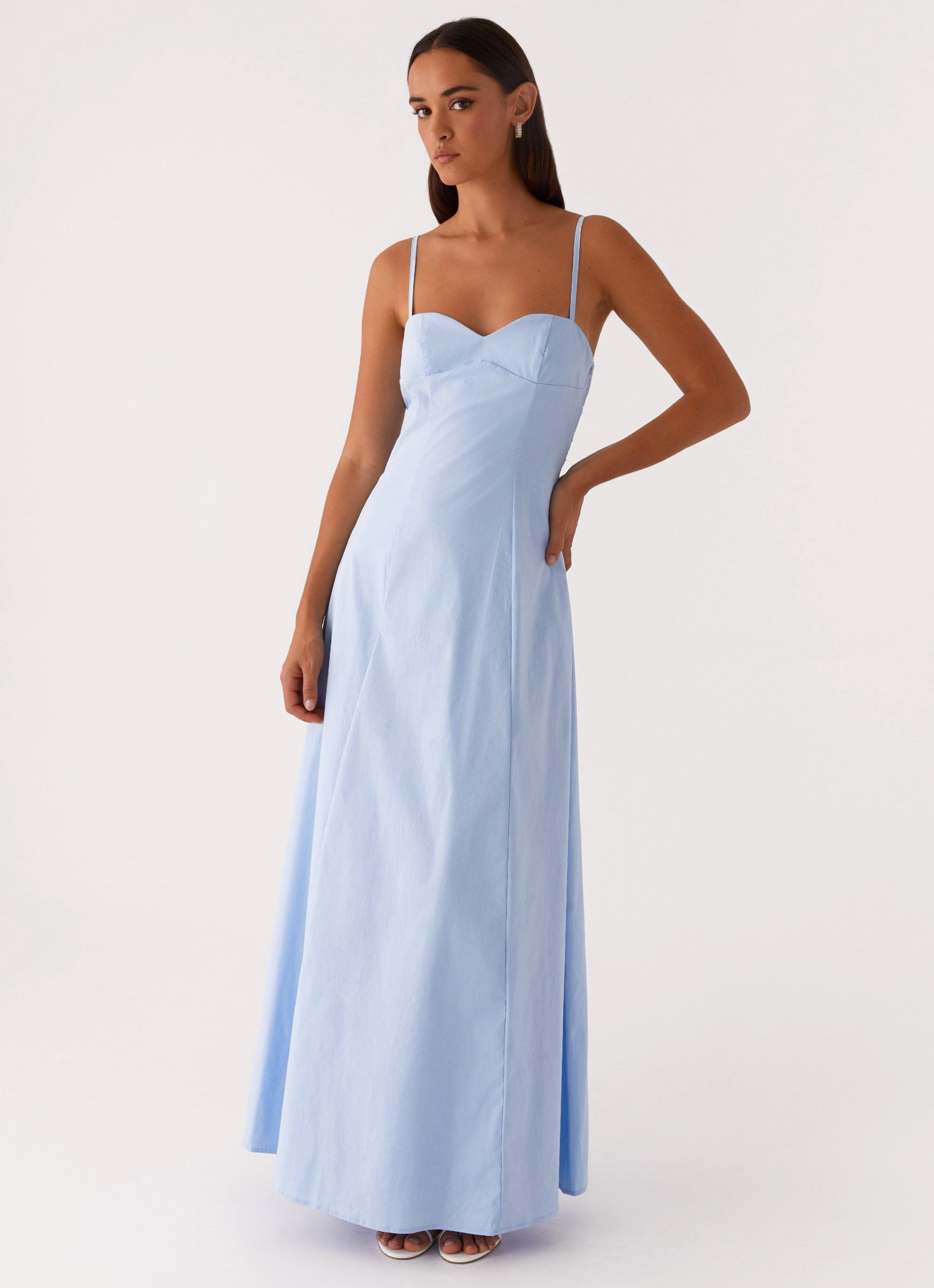 Clear As Day Maxi Dress - Blue Soft Profile