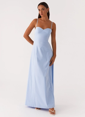 Clear As Day Maxi Dress - Blue Urban Edge Timeless Soft