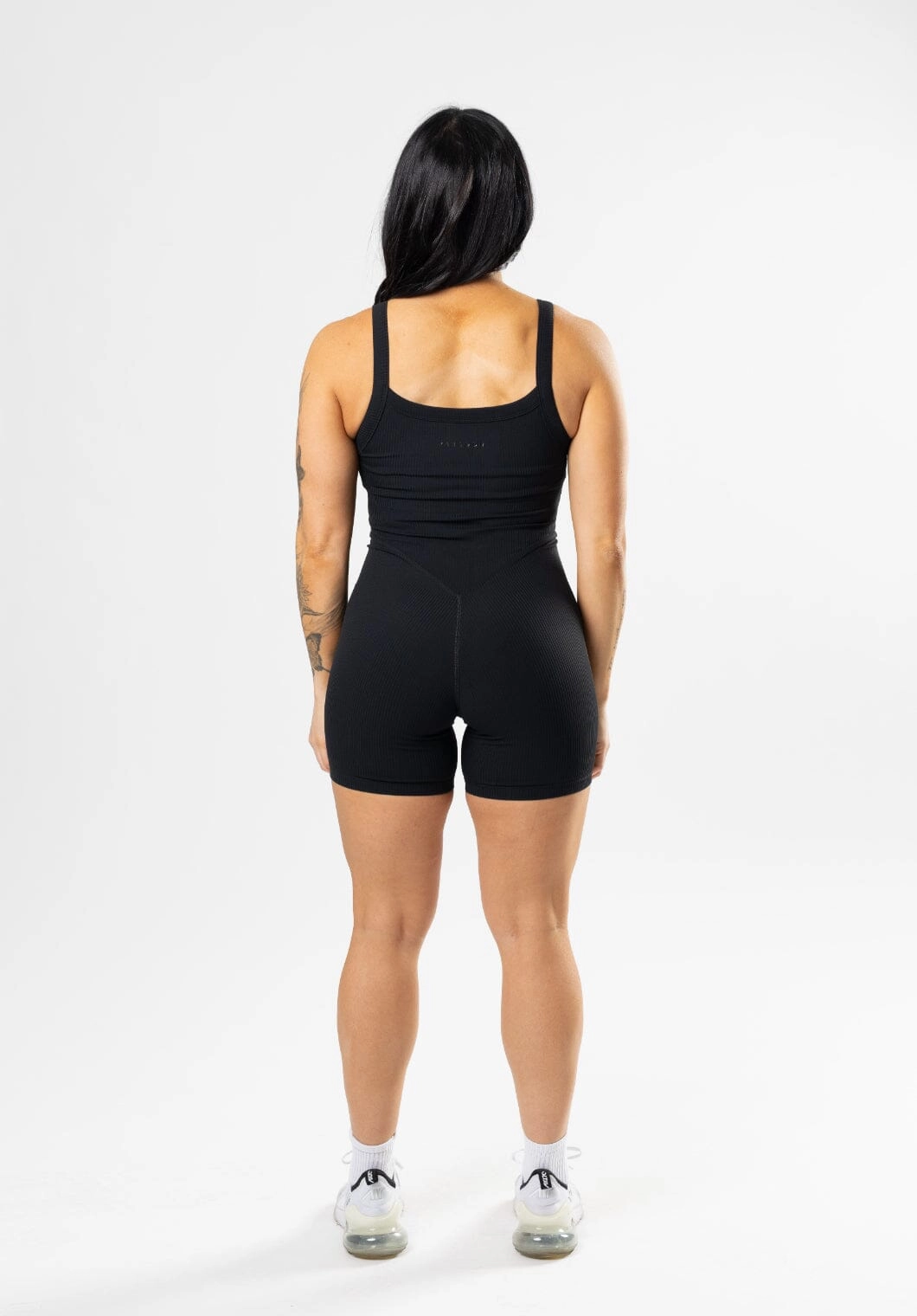 CloudRib? Strappy Sculptseam? Shortsuit Black checked shorts