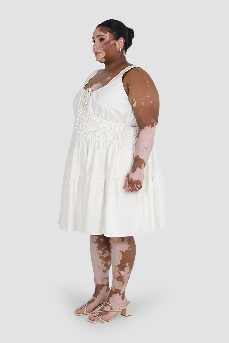 Social Ease Back-Pocket COLETTE DRESS WHITE