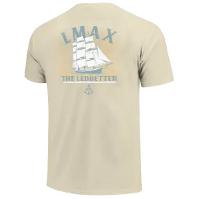 Spring Wear Reinforced Collar Come Sail Away Short Sleeve Tee - Ivory