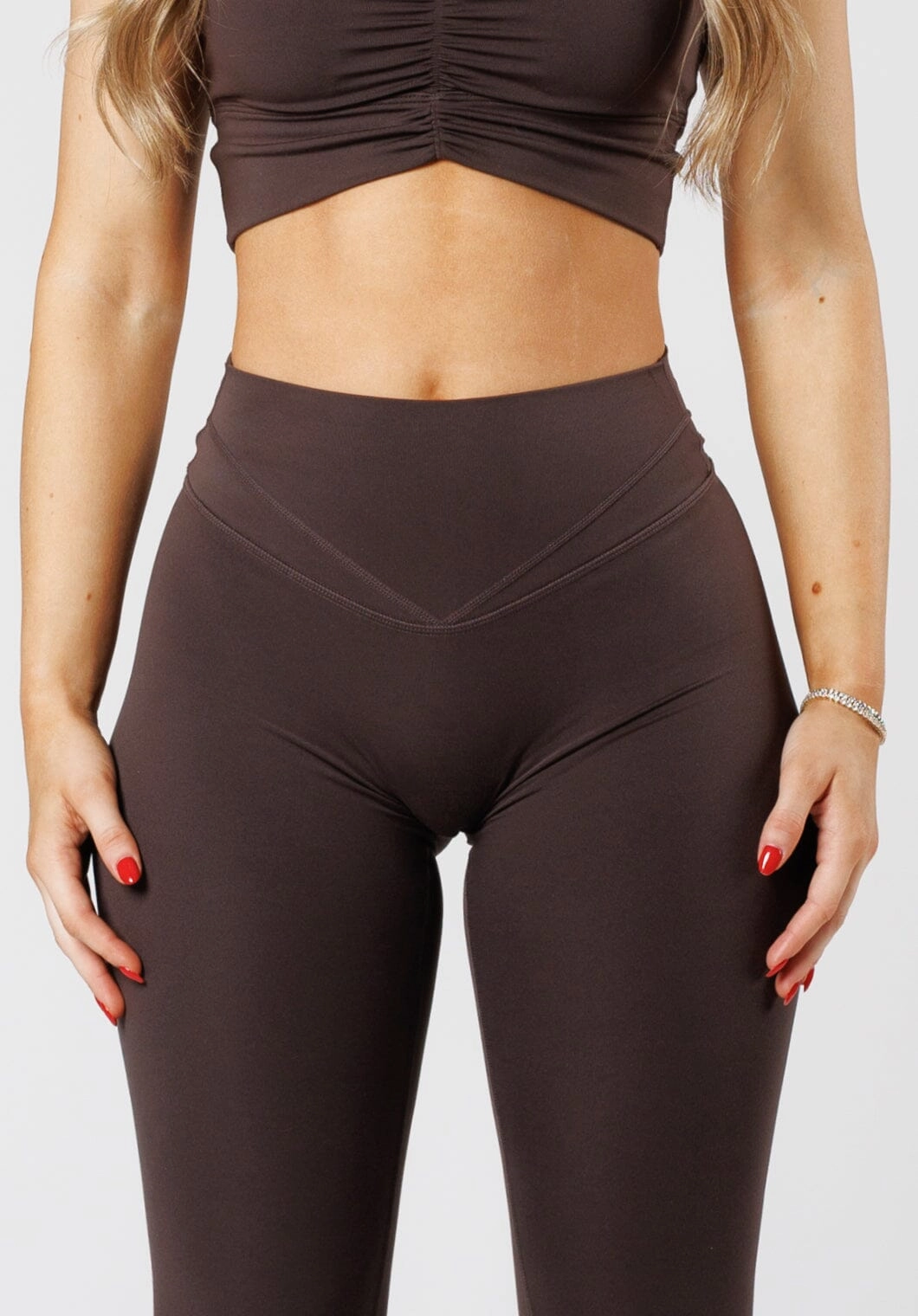 Refined Fabric Fitness Lover Moisture Wicking Reluna? Icon Sculptseam? Plus Legging Espresso