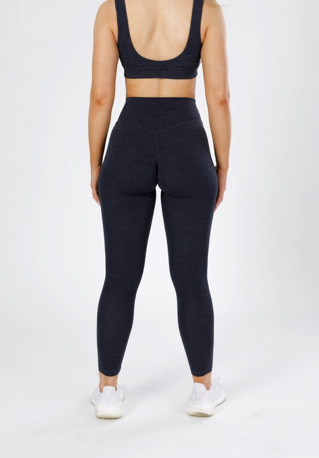 Morning Stretch Minimalist Style Squat Proof Reluna Spacedye Original Sculptseam? Legging Black Static