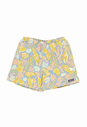 Smooth Fit Patagonia Men's Baggies 5" Shorts - Flourish / Abundant Blue