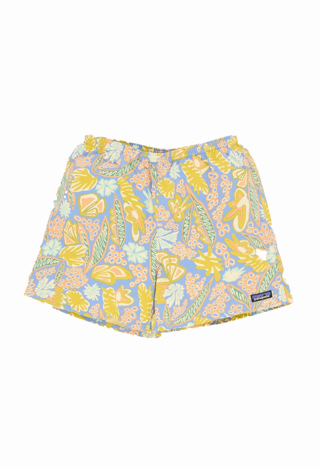 Smooth Fit Patagonia Men's Baggies 5" Shorts - Flourish / Abundant Blue