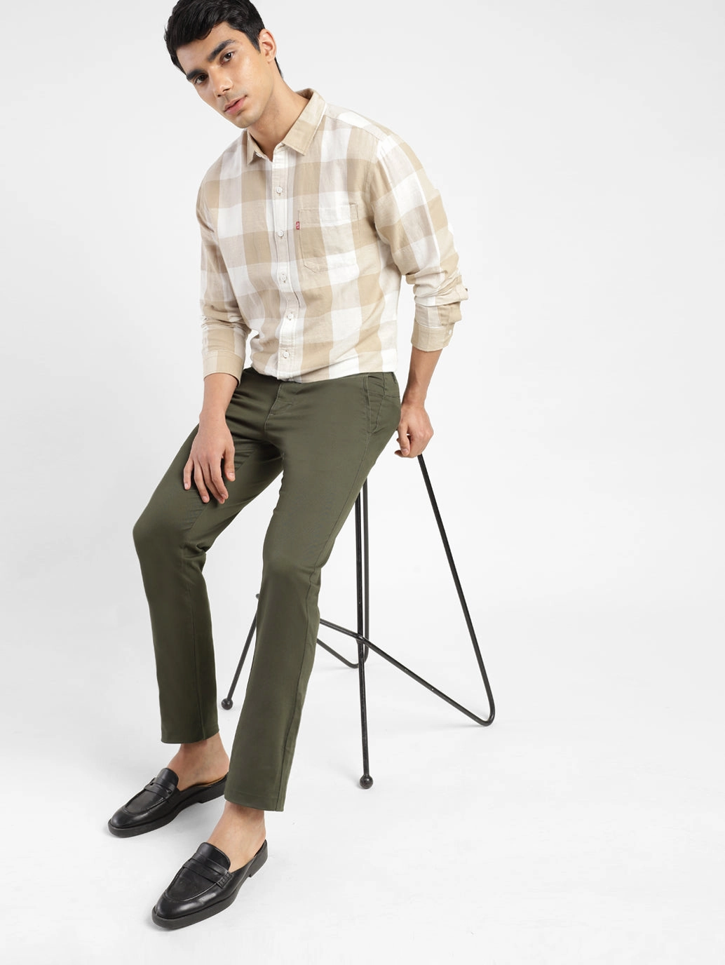 Men's Slim Fit Trousers Performance Stretch