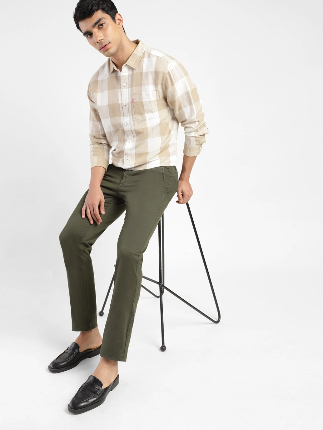 Men's Slim Fit Trousers Fashion Comfort Wear Vintage Wash