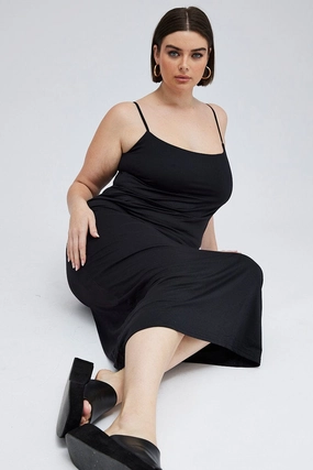 Black Bodycon Supersoft Maxidress Sleek Motion Ceremony Ready