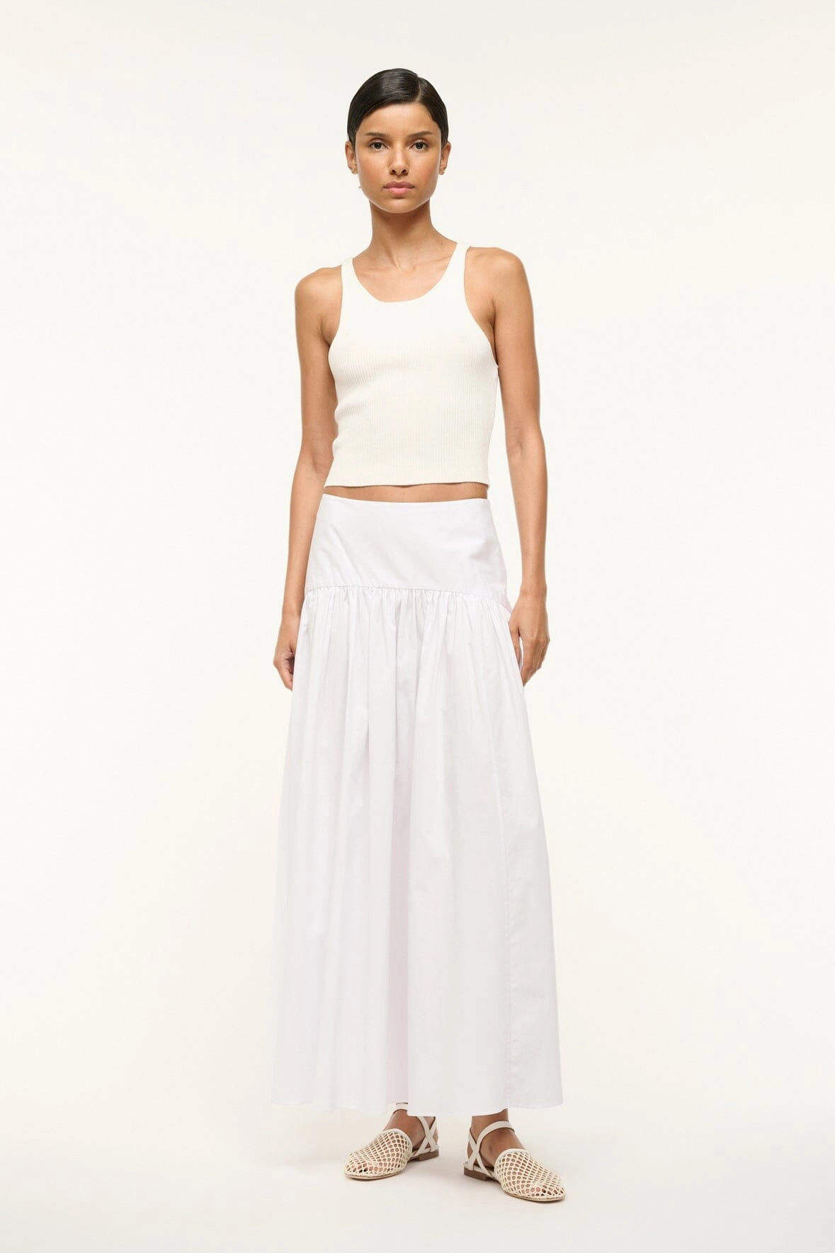 Comfort Wear Crisscross Details PROCIDA SKIRT | WHITE