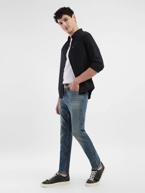 Men's 512 Blue Slim Tapered Fit Mid Rise Jeans Minimalist Eco Friendly