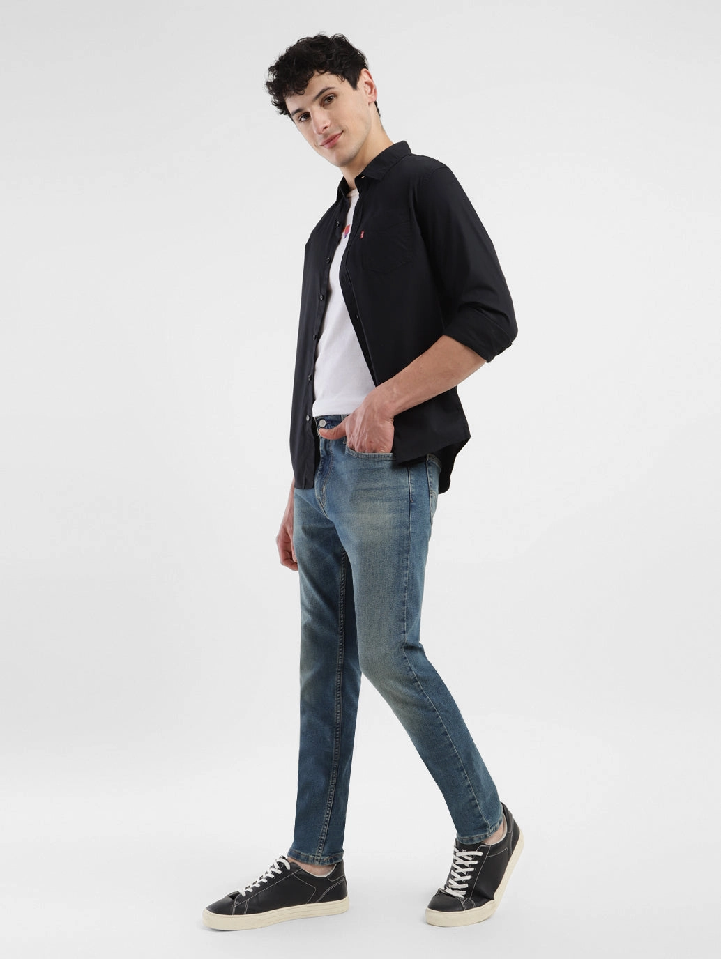 Men's 512 Blue Slim Tapered Fit Mid Rise Jeans Smart Comfort