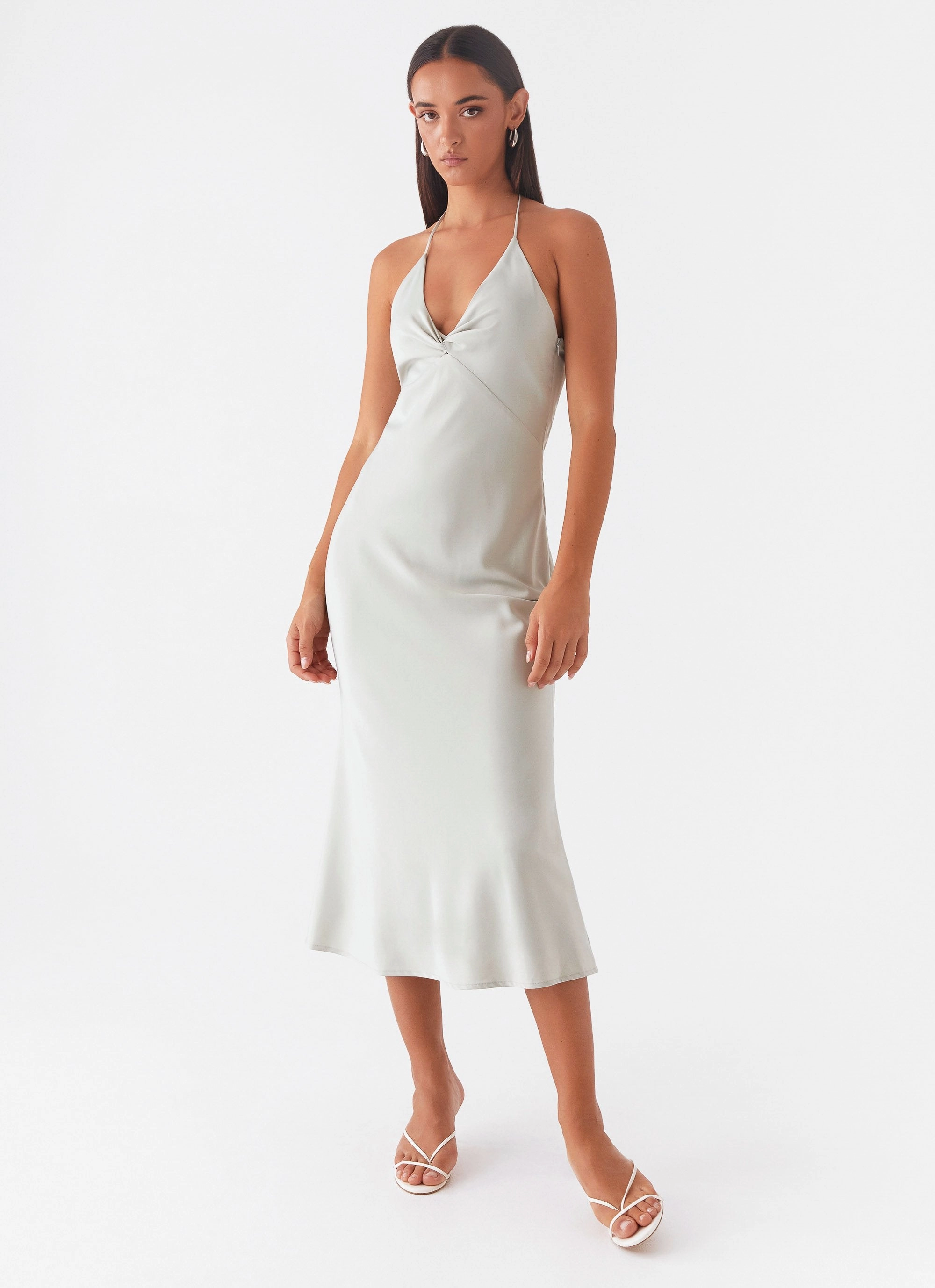 Relax Form Relax Feel High Note Midi Dress - Sage