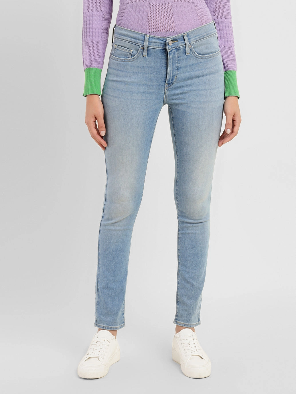 Smart Tailoring Women's 311 Blue Skinny Fit Mid Rise Jeans