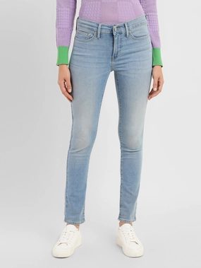 Layered Basics Hidden Rivet Details Women's 311 Blue Skinny Fit Mid Rise Jeans