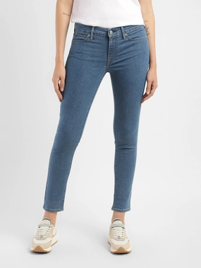 Subtle Palette Women's 711 Blue Skinny Fit Mid Rise Jeans