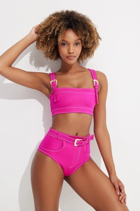 Quick Recovery Elastic LAVINIA BANDEAU W/ GOLD BUCKLES