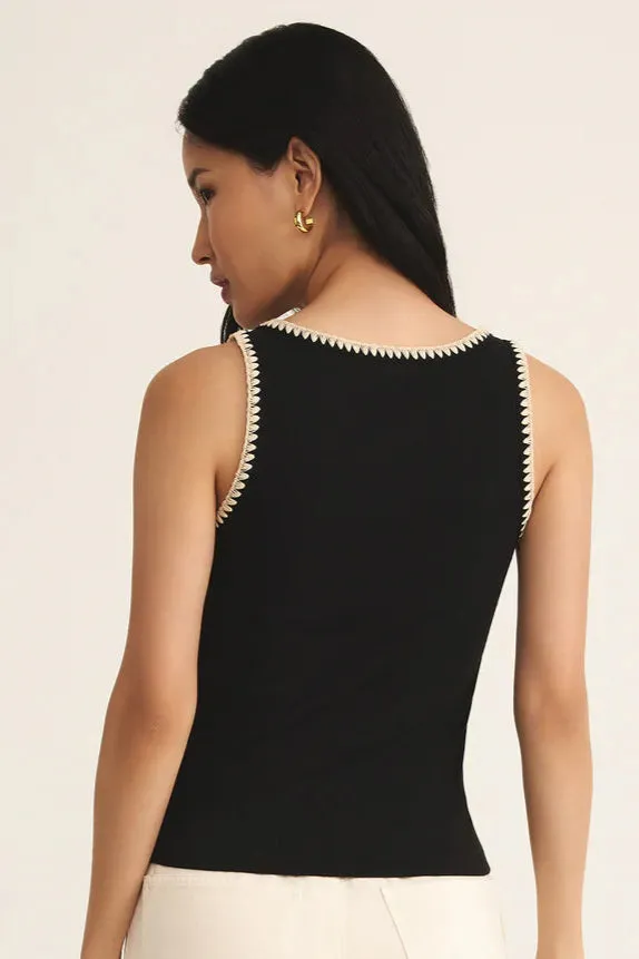 Versatile Trend Cool Casual Fit Jaidynn Rib Tank | Black