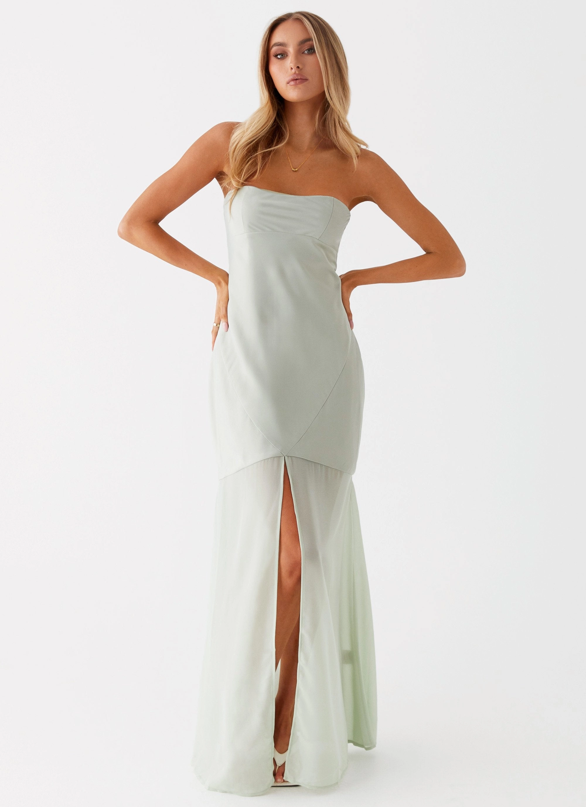 Brea Maxi Dress - Sage Neutral Mood