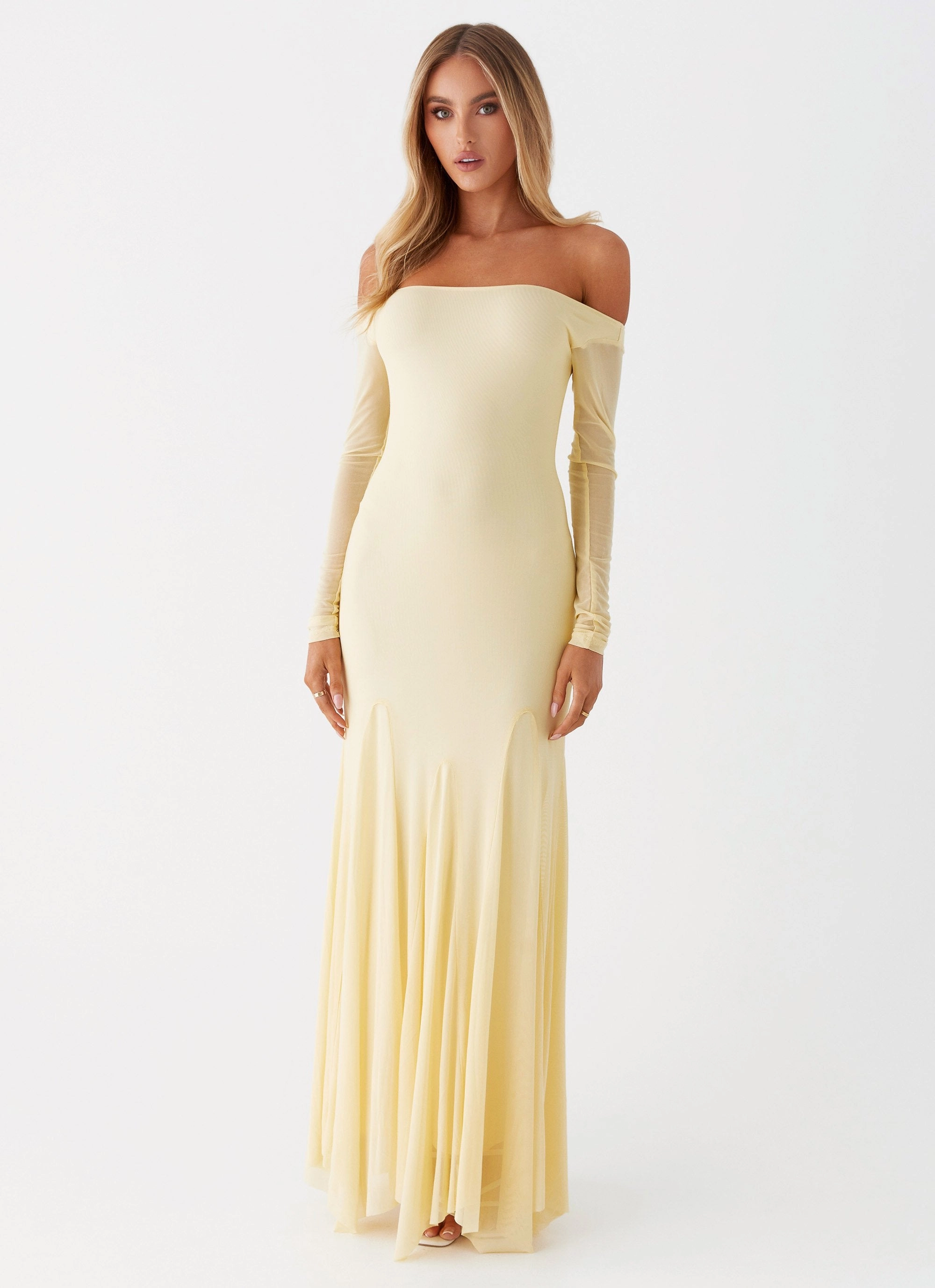 Natural Silhouette Maribel Maxi Dress - Yellow