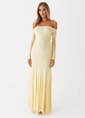 Natural Silhouette Maribel Maxi Dress - Yellow