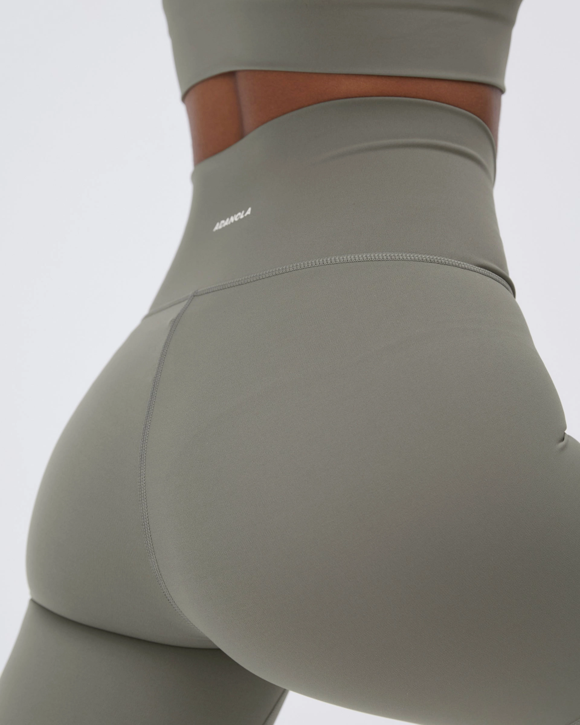 Comfort Layer Wear Ultimate Wrap Over Crop Shorts - Olive Green