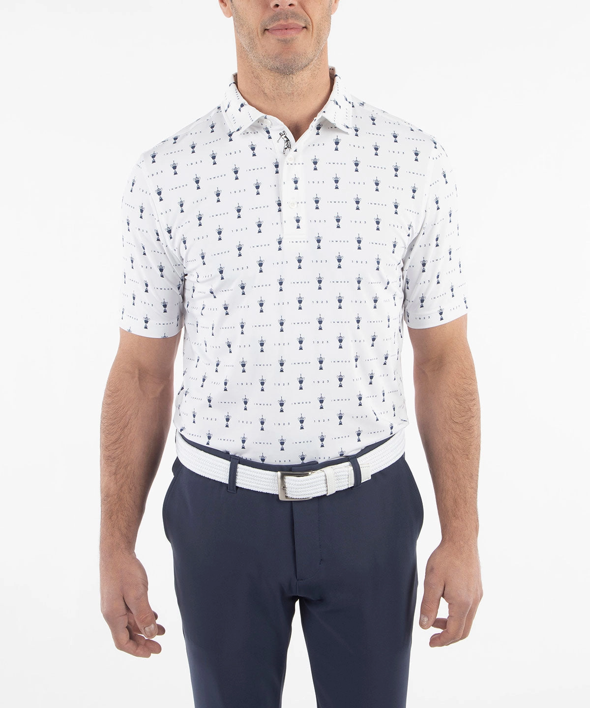 Relaxed Wearable Easy Fit Performance Jersey 1923 Trophy Print Polo Shirt