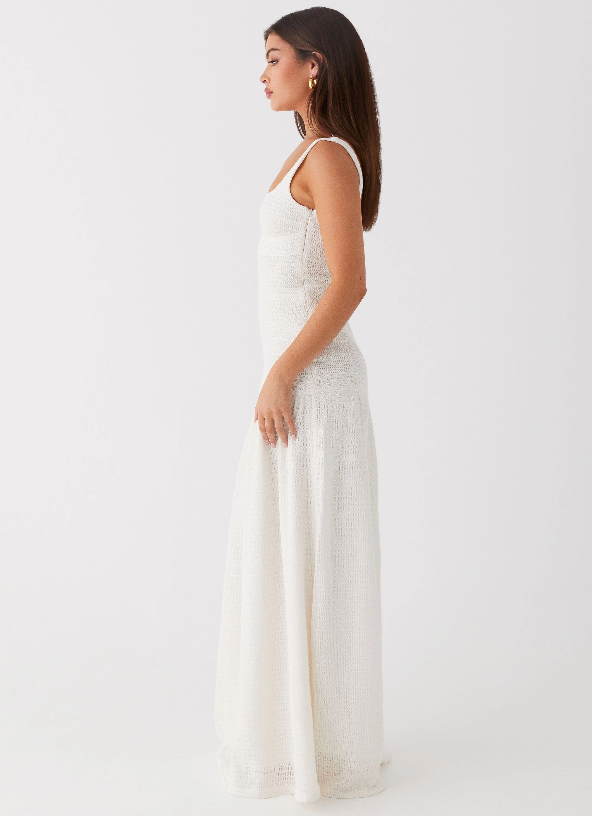 Adjustable-Straps Lyrical Maxi Dress - Ivory