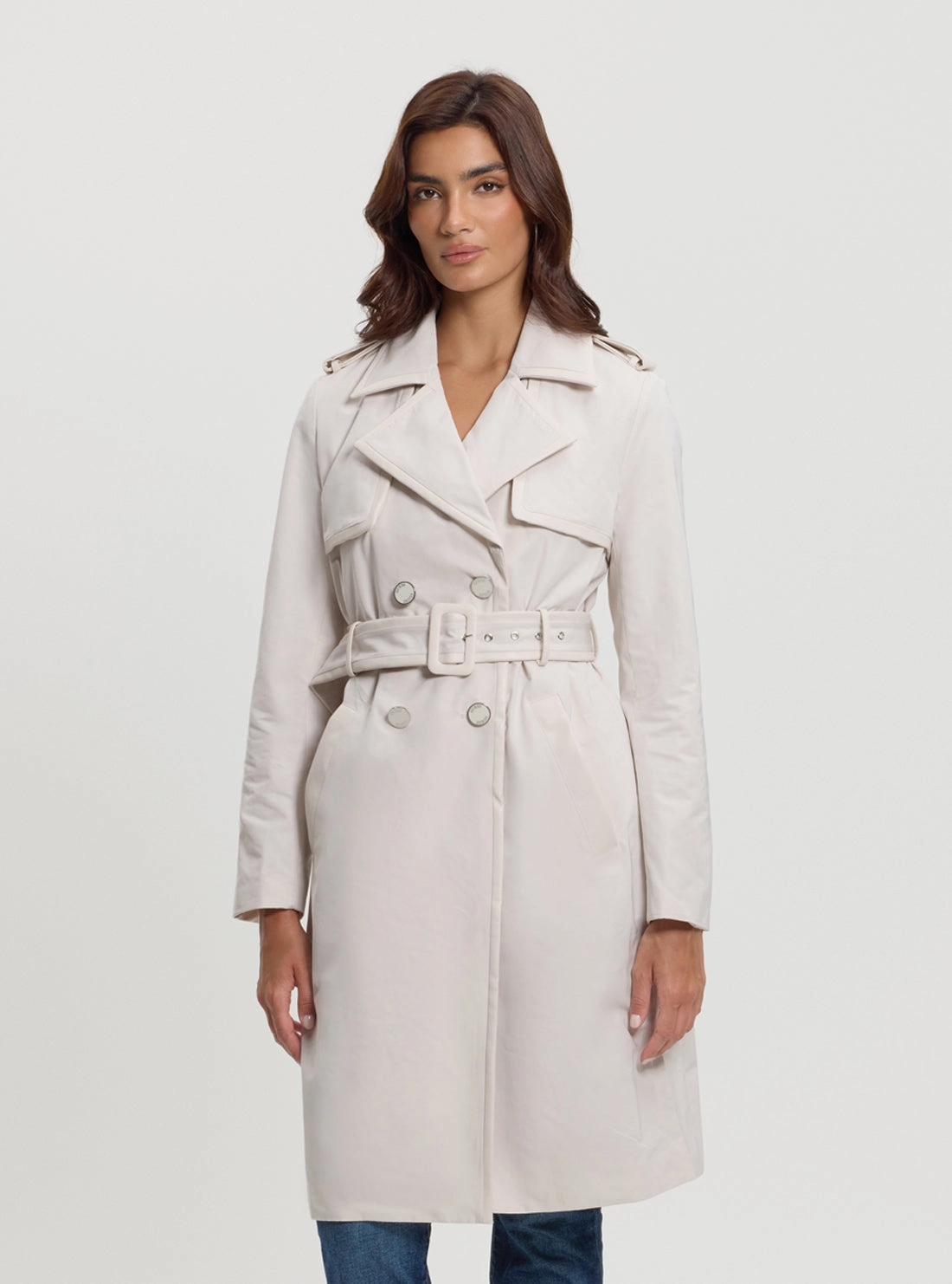 Versatile Fit Layer Beige Jenny Trench Coat
