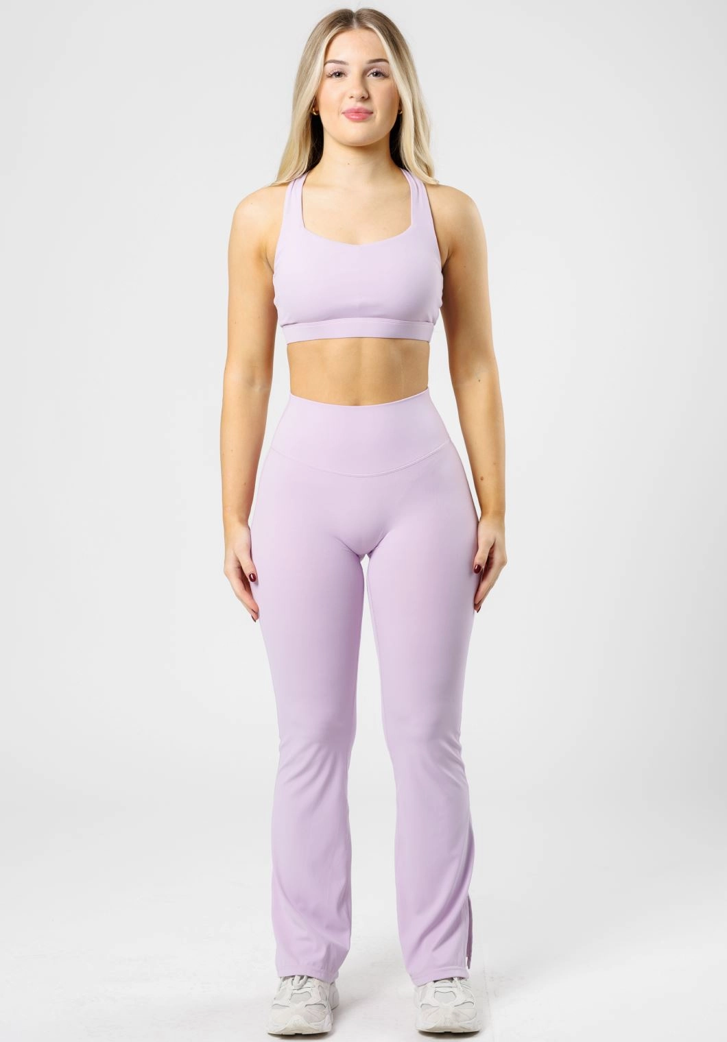 RecStretch Original Sculptseam? Plus Flare Legging 31" Pastel Lilac Form Fitting Casual Wearer Seamless Design