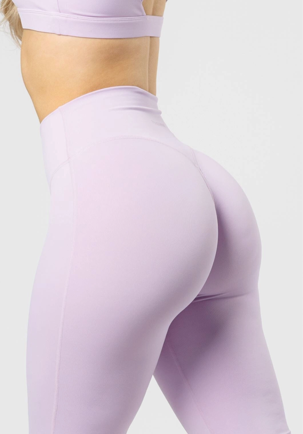 Dance Practice Petite Size Mesh Panel Park Run RecStretch Original Sculptseam? Plus Flare Legging 31" Pastel Lilac