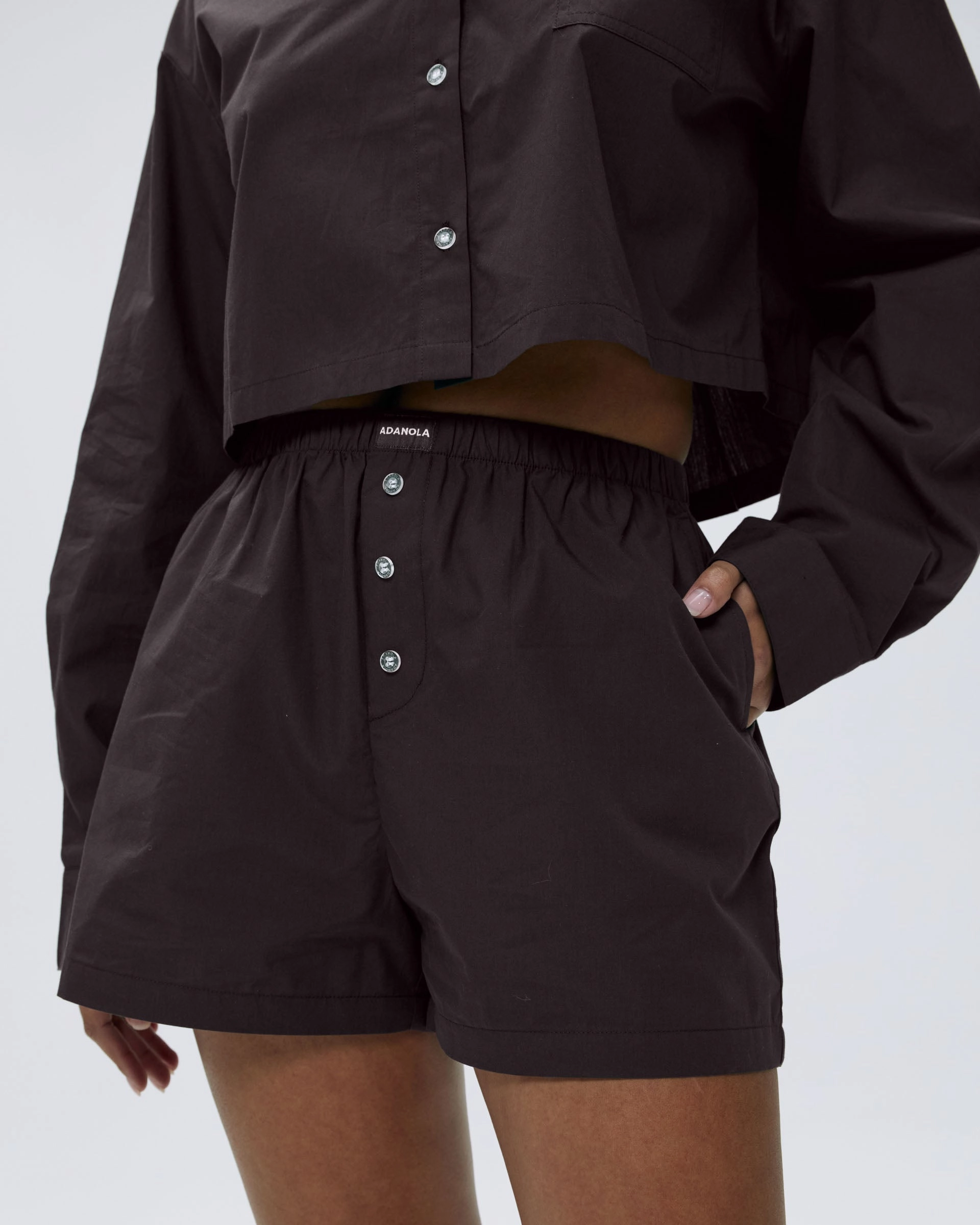 Cotton Boxer Shorts - Coffee Bean Stay Active