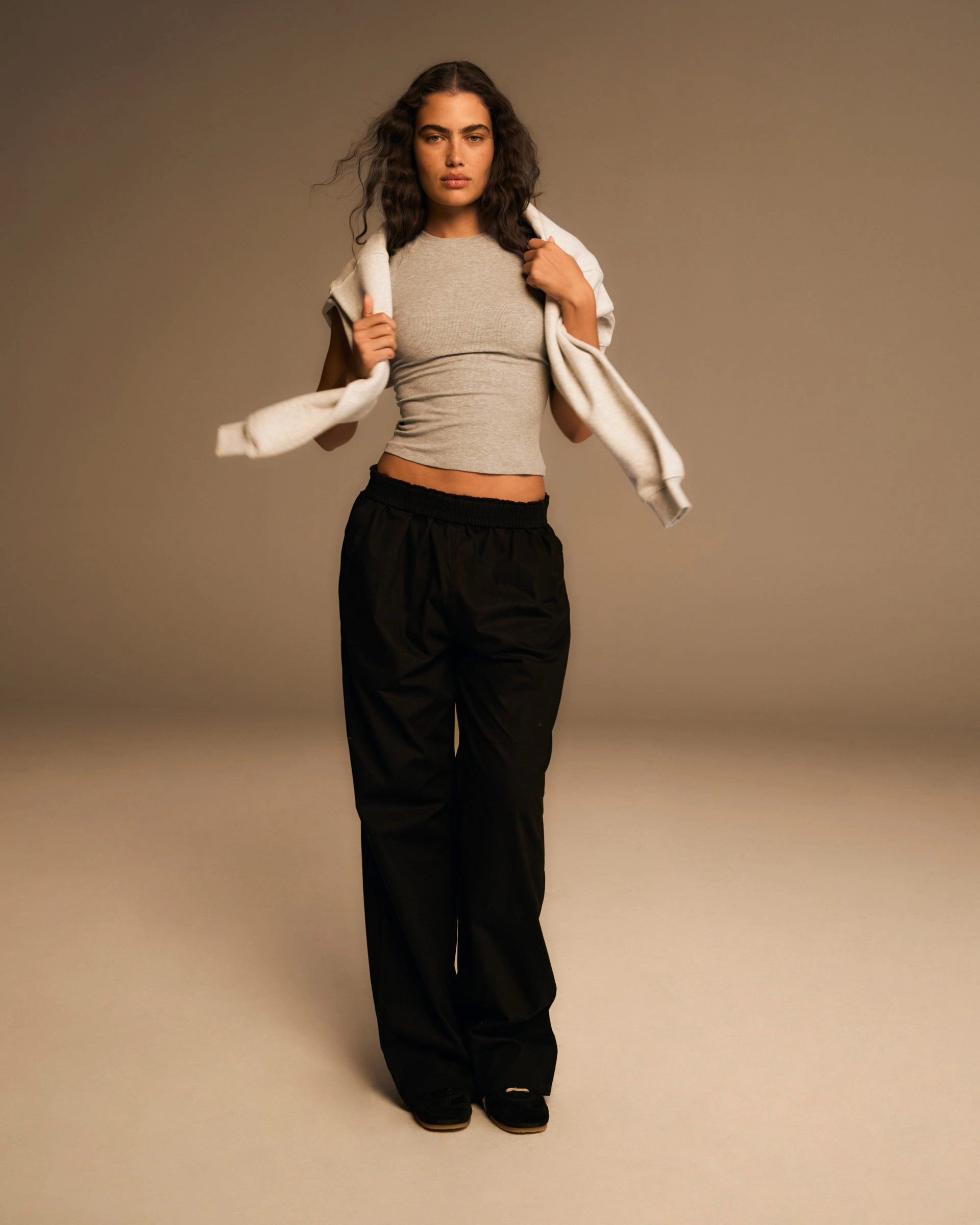 Cotton Pull on Pants - Black ComfortFit