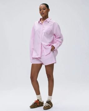 Cotton Stripe Boxer Shorts - Pink/White technology industry Flexibility Built-In