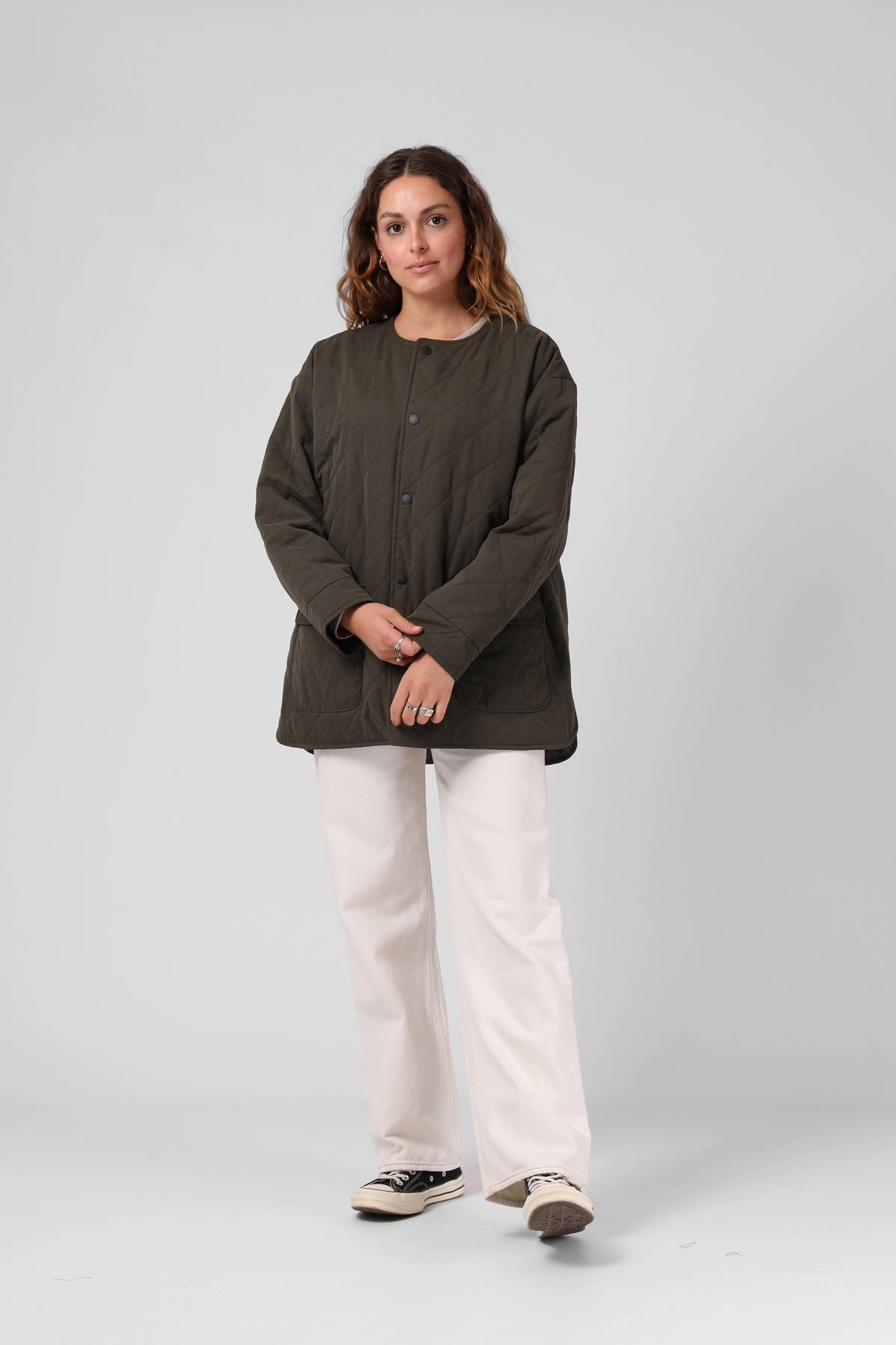 Stylish Daily Fit RPM Quilted Jacket Forrest