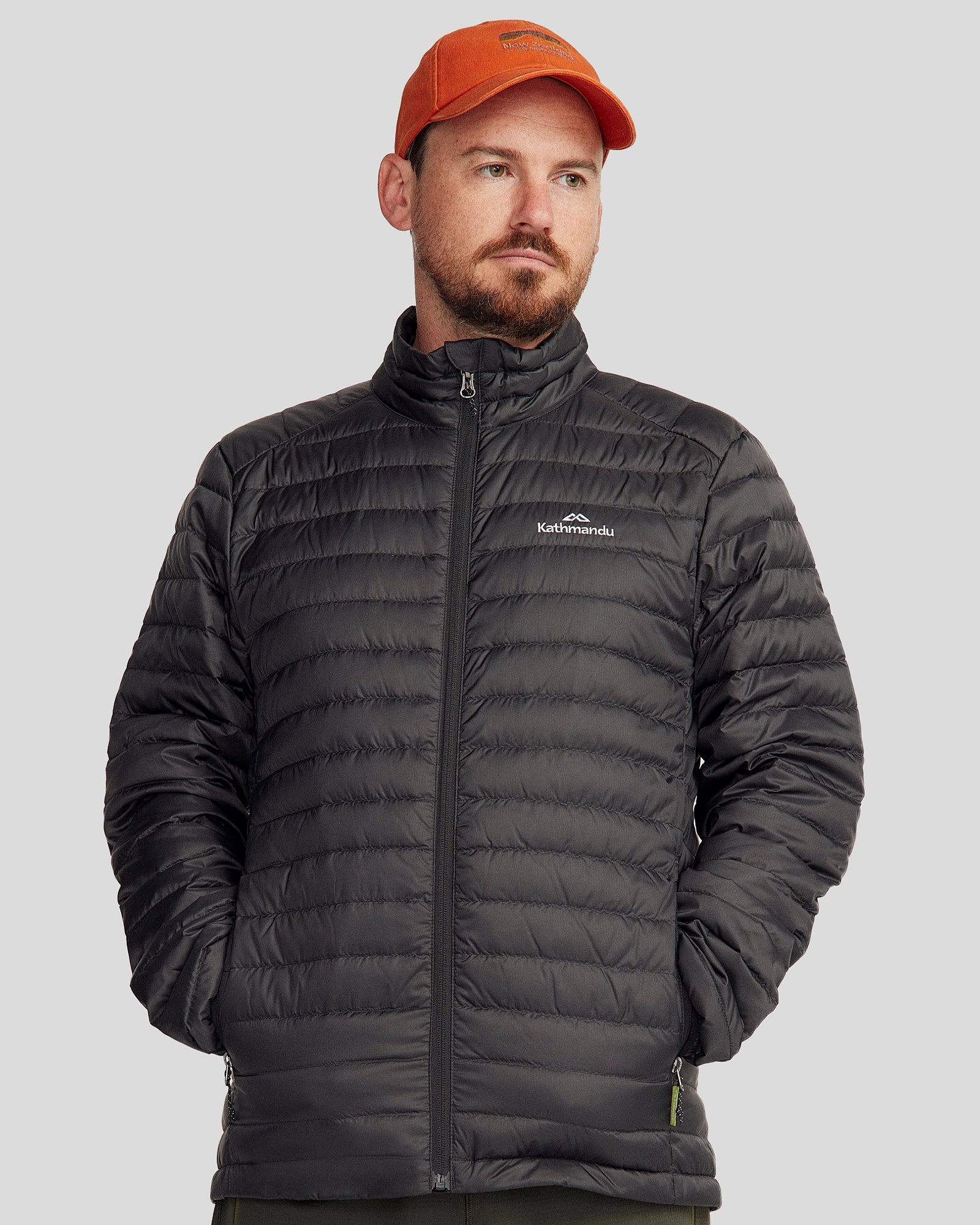 Men's Heli 600 Fill Lightweight Down Jacket - Black Street Comfort Fit