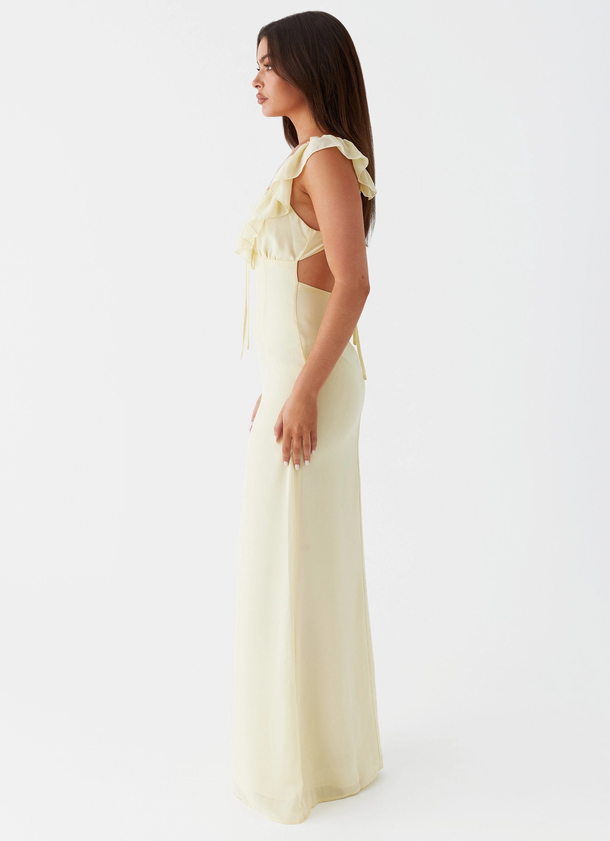 Fine Texture Silvie Maxi Dress - Yellow