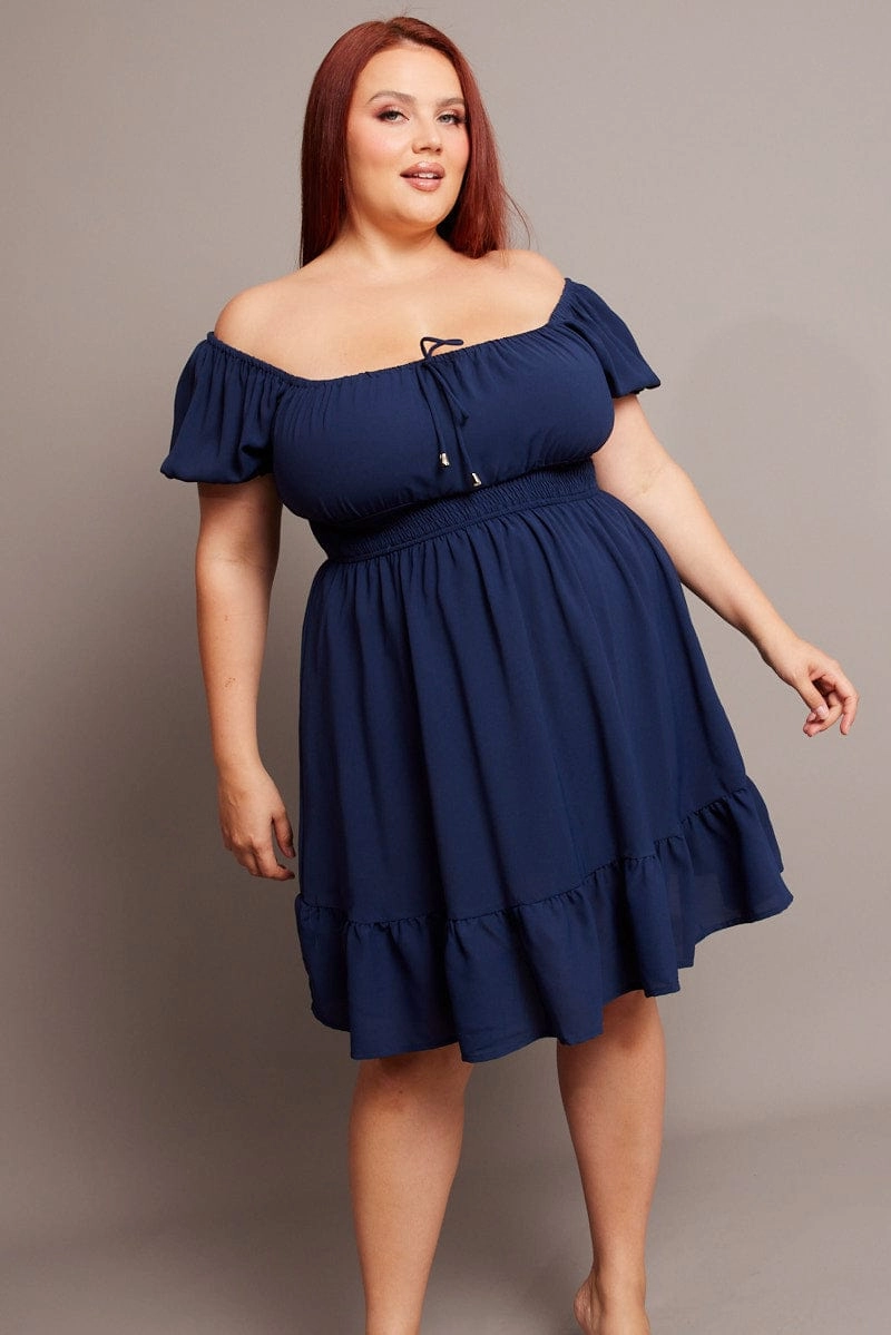 Denim Gathered Bust Tie Front Shirred Waist Minidress Travel Vibe