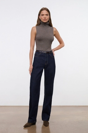 LEO HIGH RISE JEAN | INDIGO Outfit Vibe