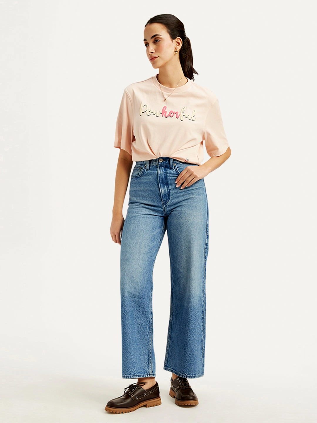 Abrasion Resistant Fabric Home Comfort Weekend Warrior Women's Blue Loose Fit High Rise Jeans