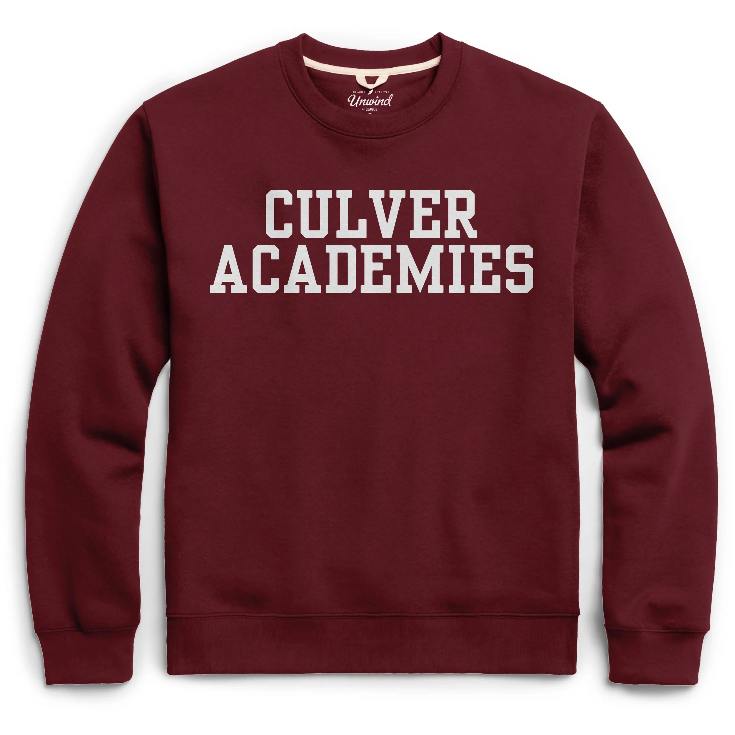 Street Style Vibe Travel Active Culver Academies Essential Crew - Maroon