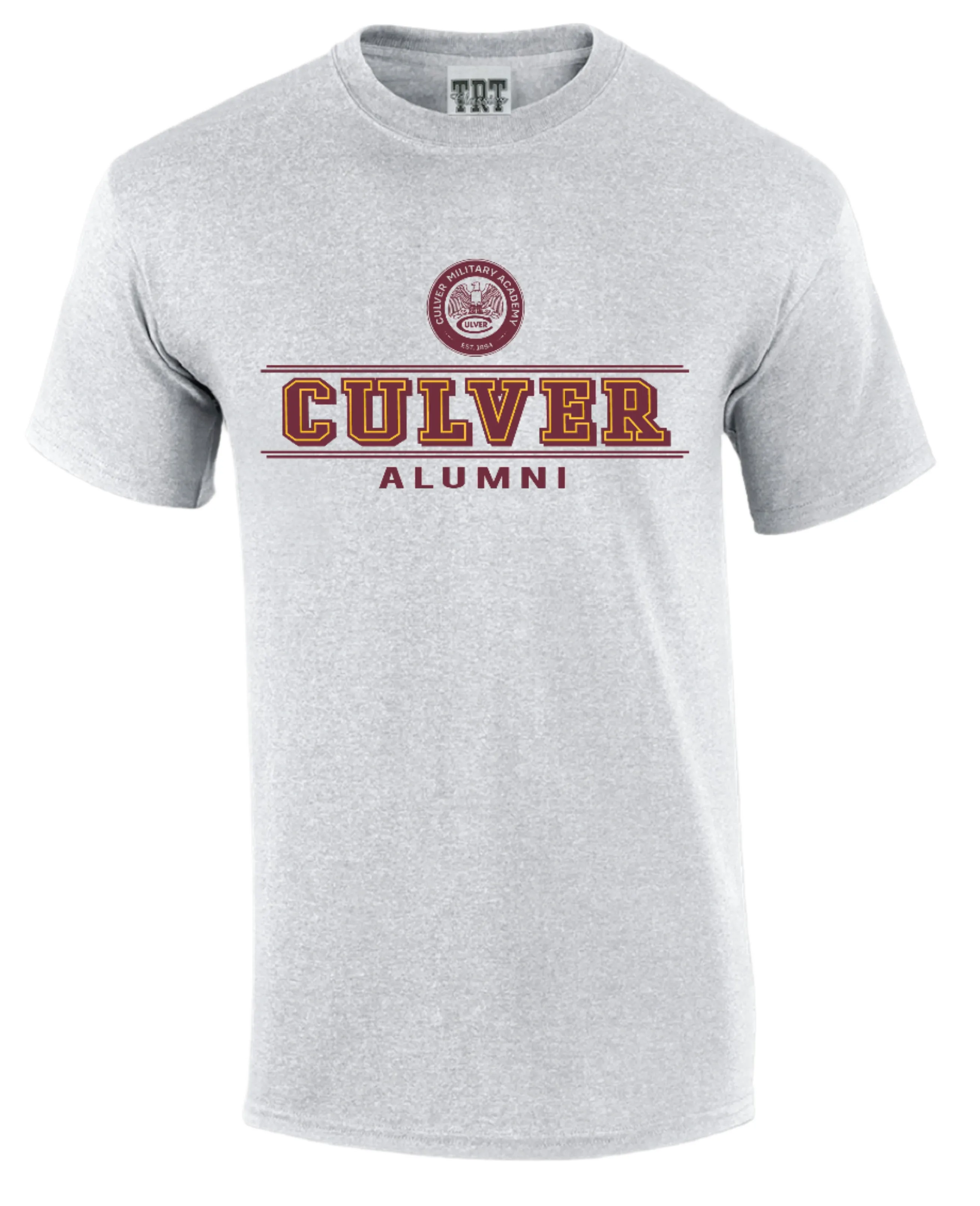 Fashion Fit MinimalistDesign Culver Alumni Classic Short Sleeve Tee - Ash
