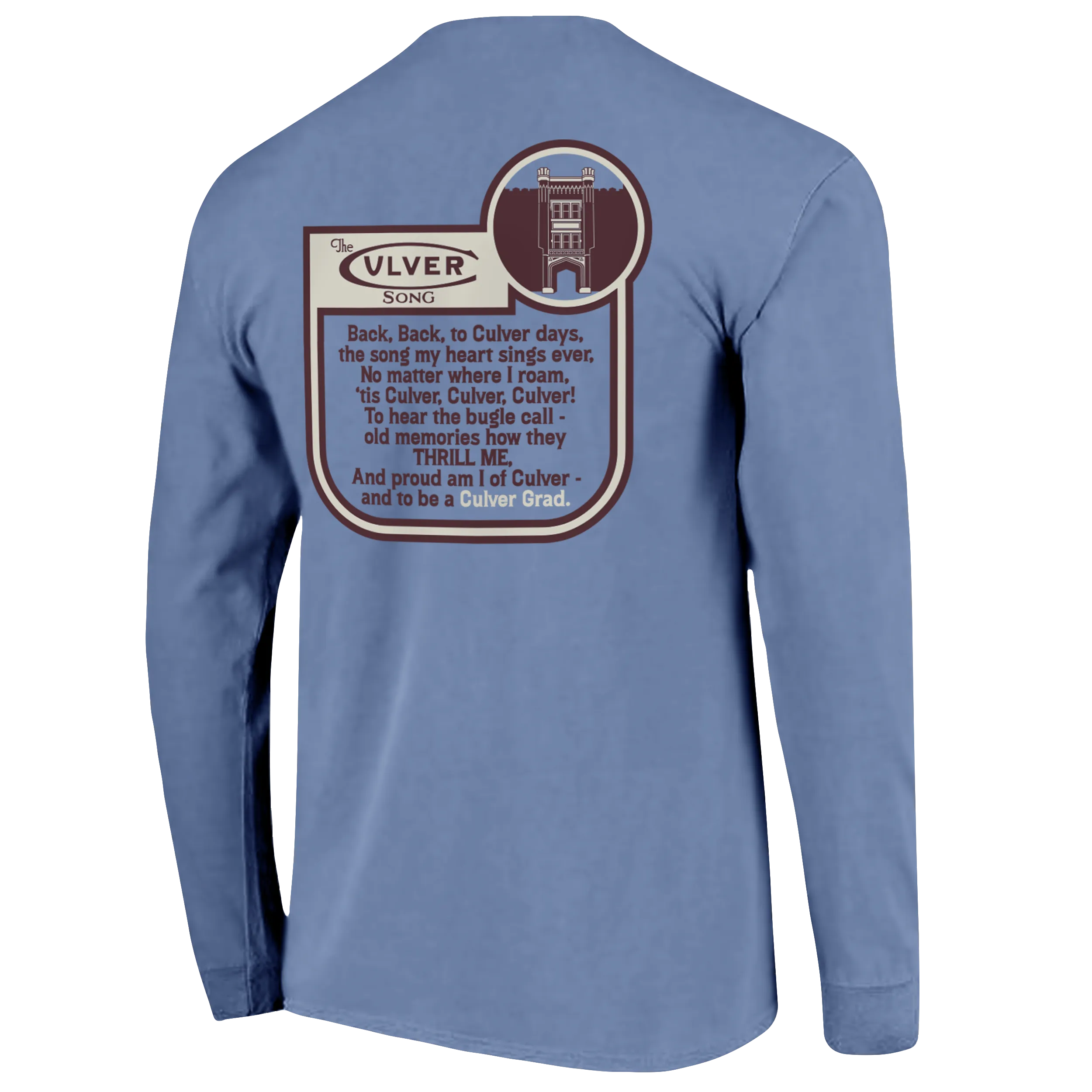 Breathable Performance Culver Song Comfort Colors Tee-Washed Denim