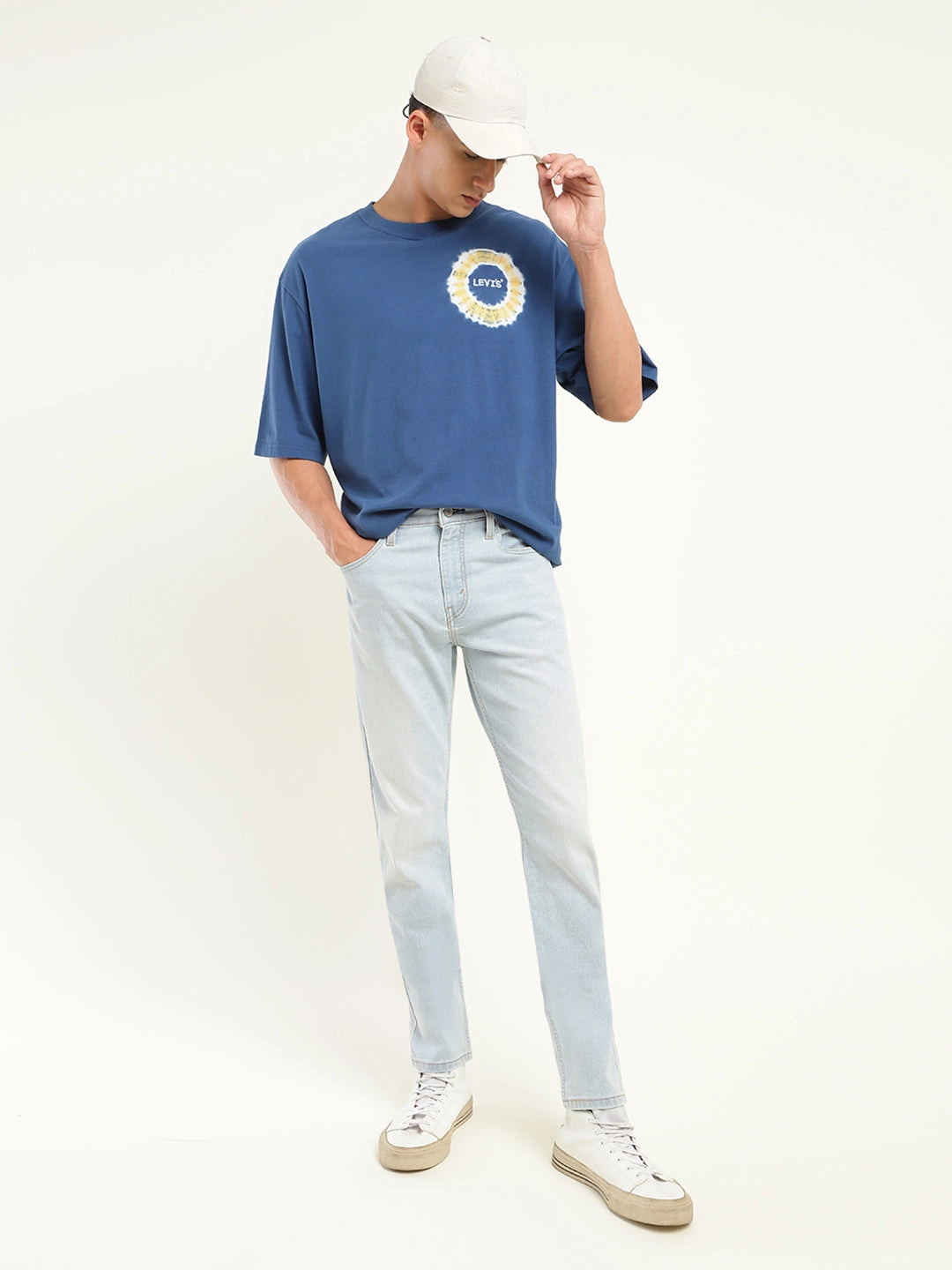 Universal Fit Sizing Men's 512 Blue Slim Tapered Fit Mid Rise Jeans